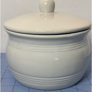 Ceramic White Ribbed Dip Chiller